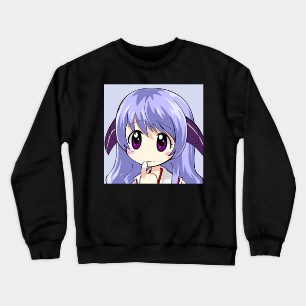 Hanyuu Hmm Crewneck Sweatshirt by KokoroPopShop